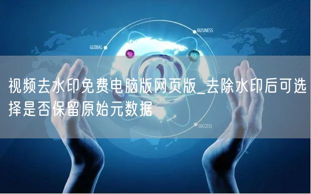视频去水印免费电脑版网页版_去除水印后可选择是否保留原始元数据
